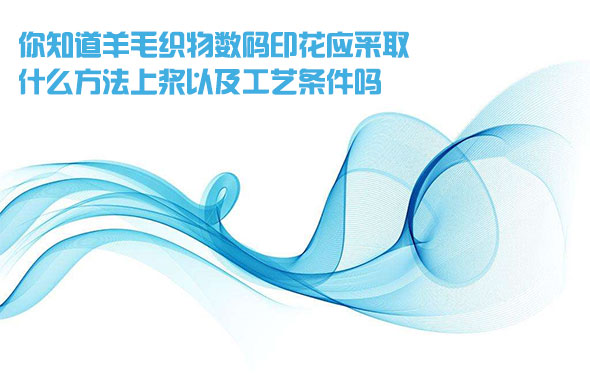 你知道羊(yang)毛織物數(shu)碼印花應(ying)采取什麽(me)方法上漿(jiang)以及工藝(yi)條件嗎